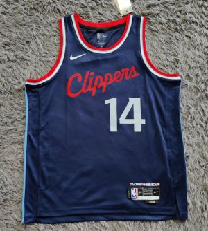 NBA 14 Mann Los Angeles Clippers 2024-25 Maillot Marine